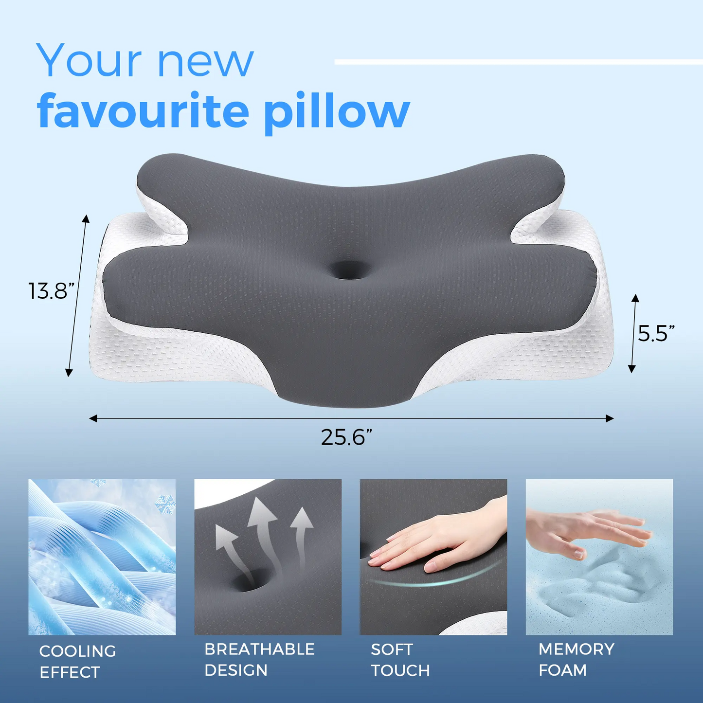 Cooling Neck Memory Pillow