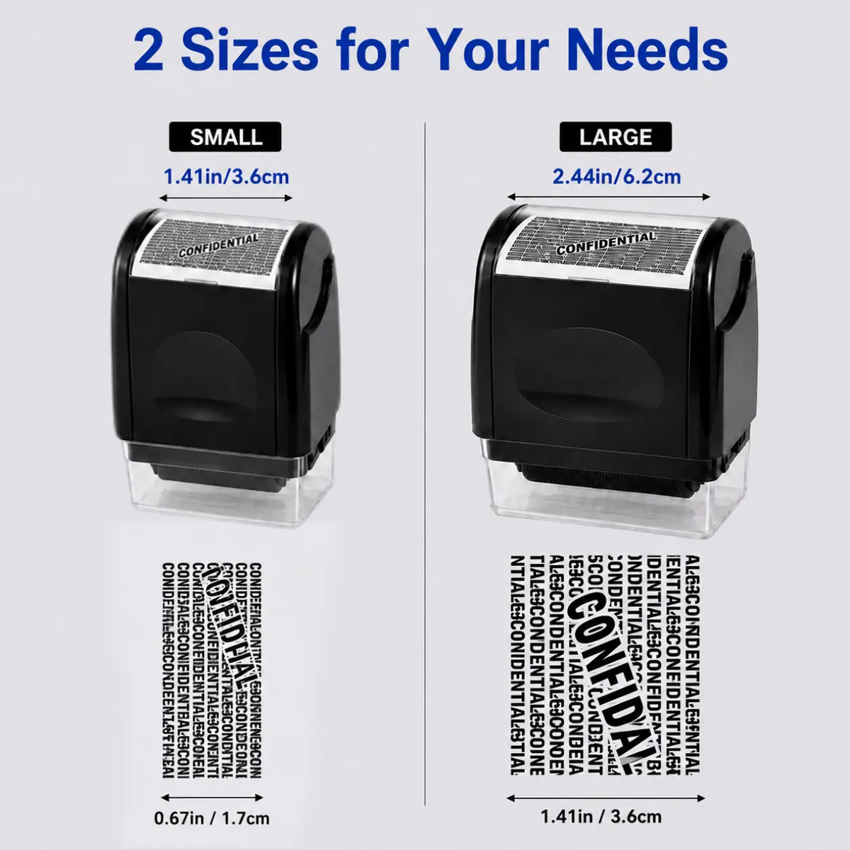 Self-Inking Privacy Data Mask Stamp