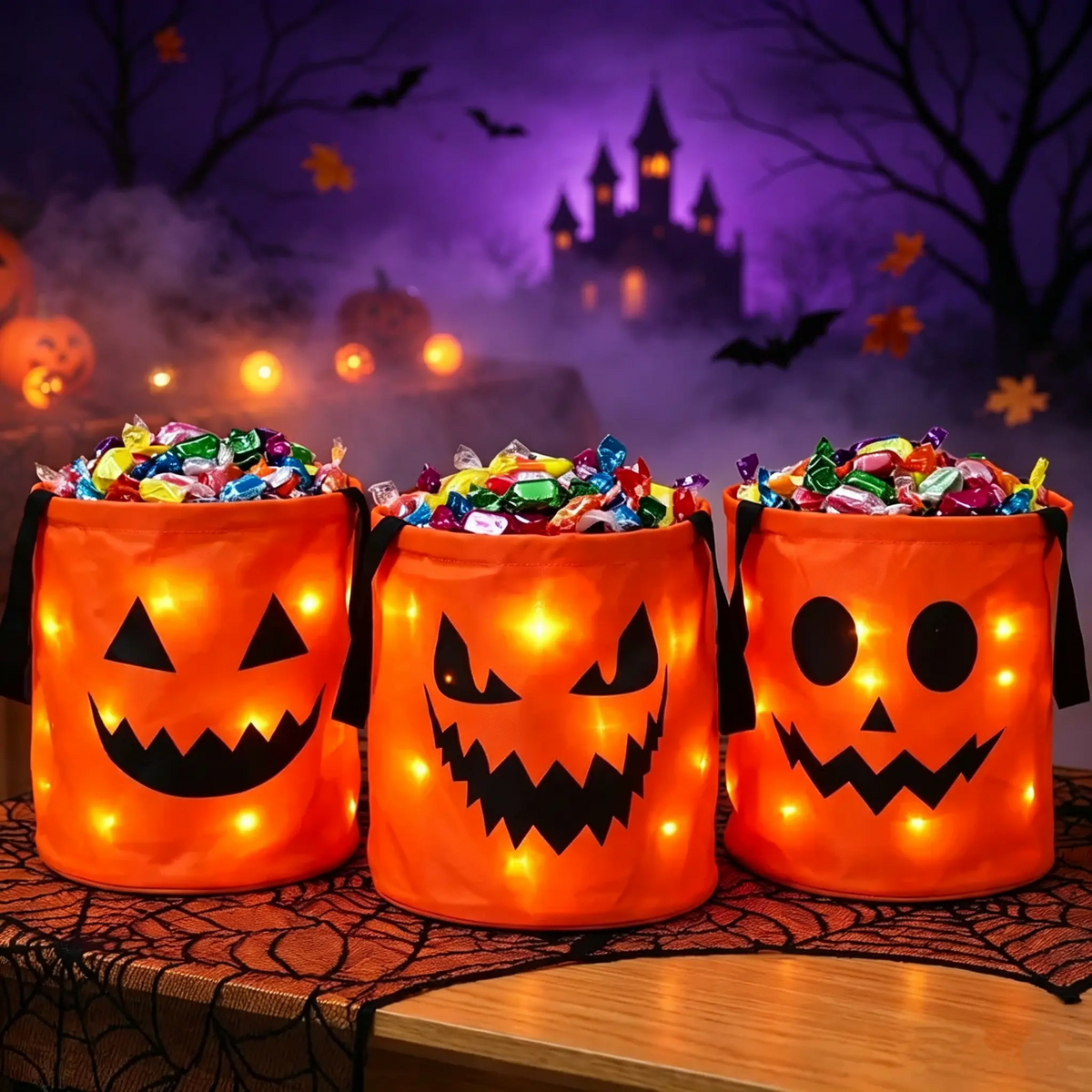 LED Pumpkin Trick Or Treat Kit