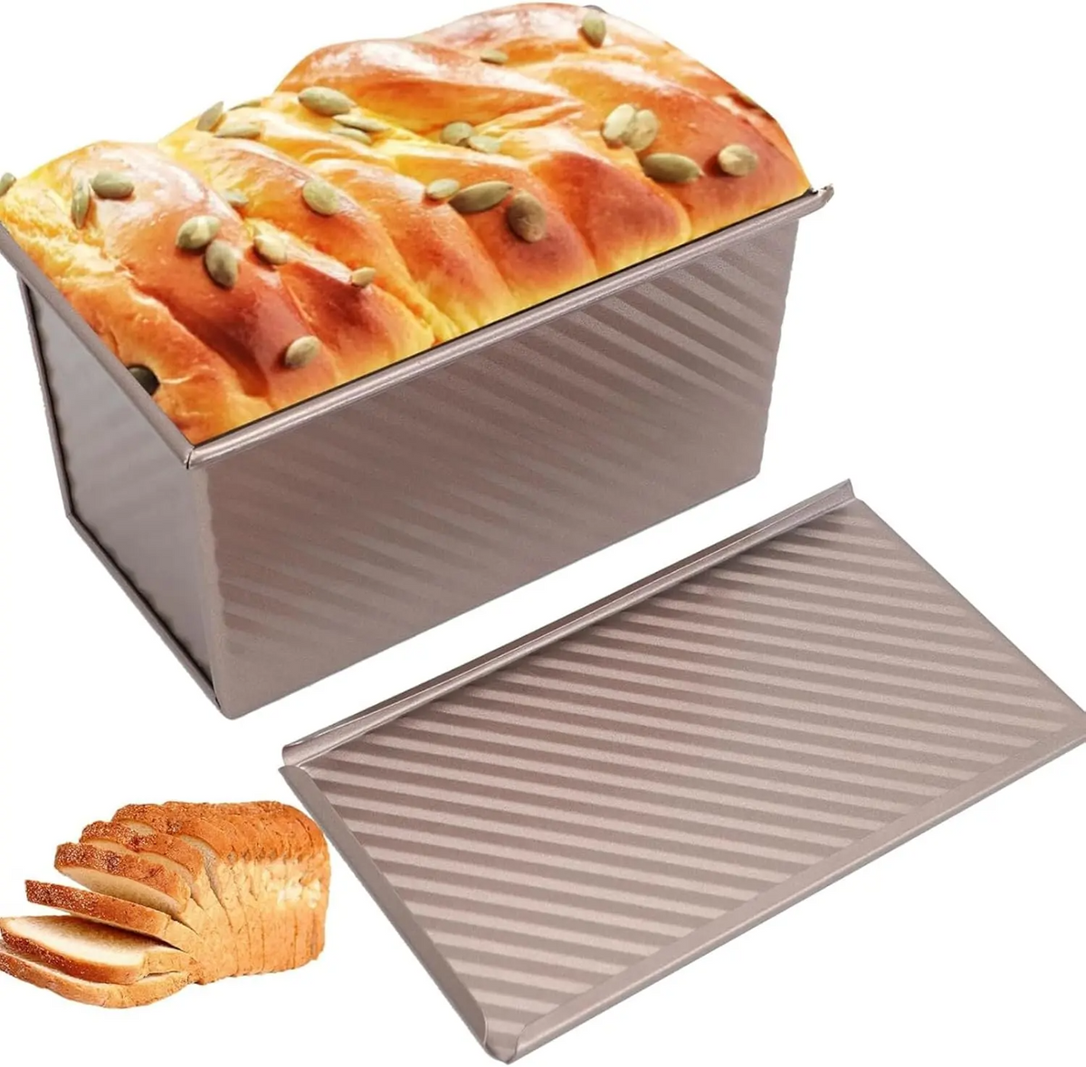2Pcs Bread Pans For Home Bakers