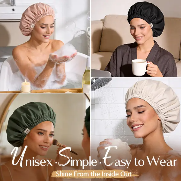 Satin Lined Shower Cap