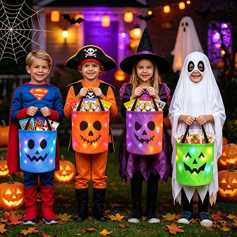 LED Pumpkin Trick Or Treat Kit