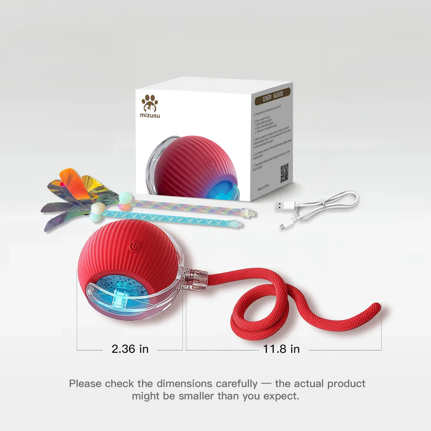 Rolling Ball Pet Teaser Toy