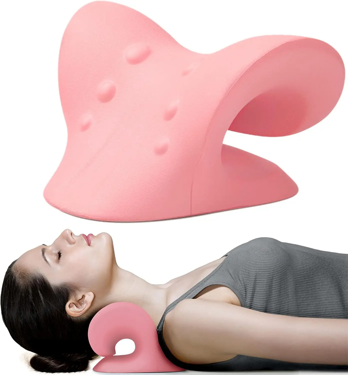 Blue Neck Traction Pillow